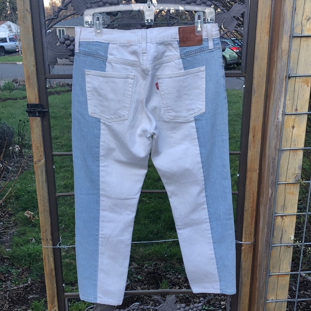 Levi’s Premium 501 blue and white jeans size 29x26 - Picture 2 of 5